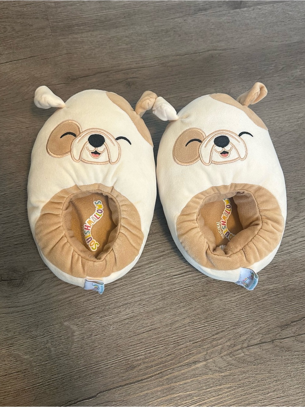 Squishmallows puppy dog slippers